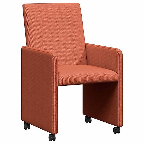 vidaXL Esszimmerstühle mit Rollen 2 Stk Rot orange 57 x 66 x 94 cm 42017806 günstig online kaufen