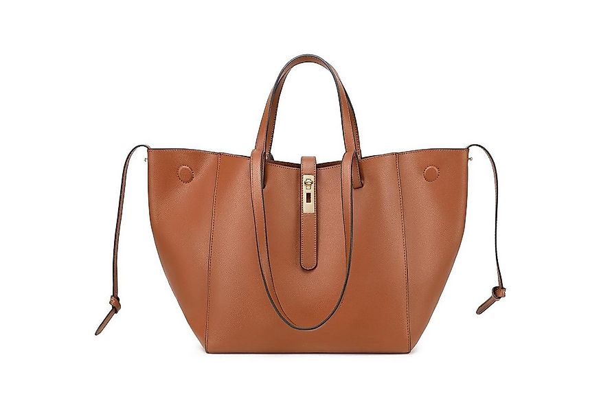 LuxusKollektion Shopper Shopper Damen Leder Henkeltasche Schultertasche Arb günstig online kaufen
