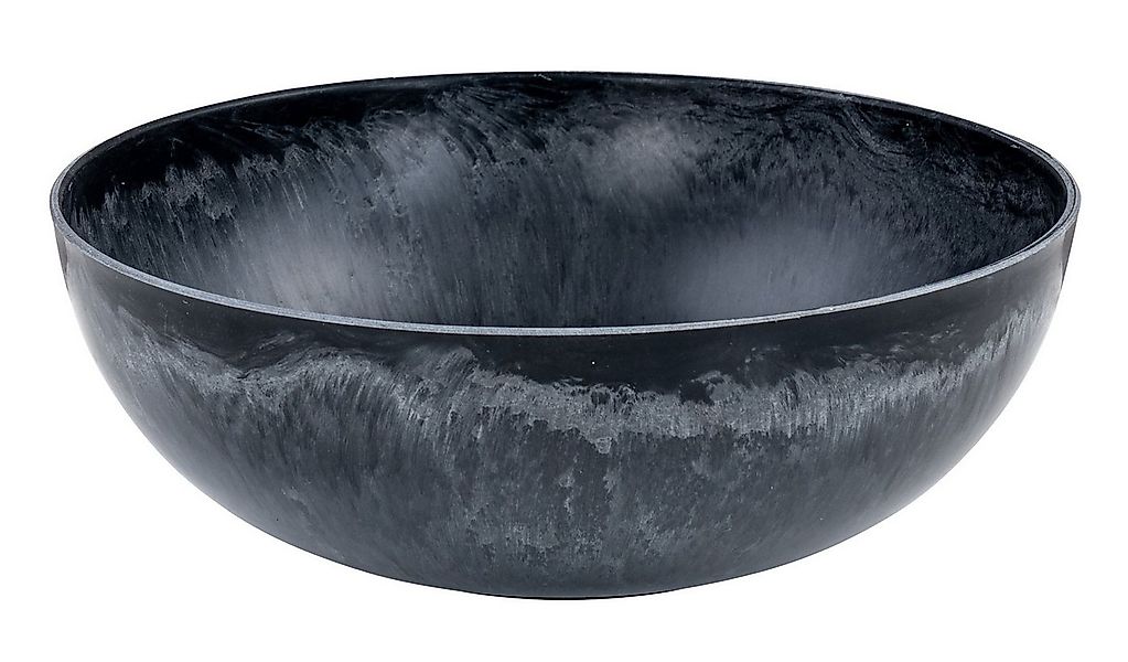 Levandeo® Dekoschale, Schüssel Rund Ø25cm Schwarz Grau Schale Dekoschale Ti günstig online kaufen