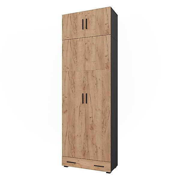 Vicco Aktenschrank Frank, Anthrazit/Goldkraft Eiche, 80 günstig online kaufen