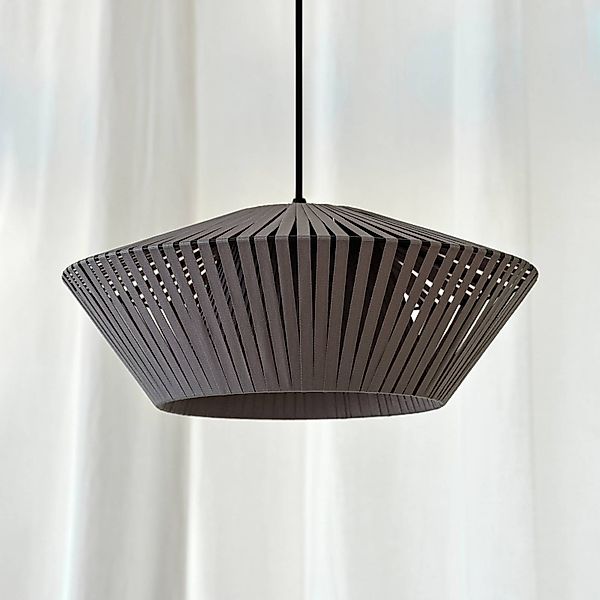 OSRAM Hängelampe Decor Stripes Ø 40,5 cm, grau, Textil, E27 günstig online kaufen