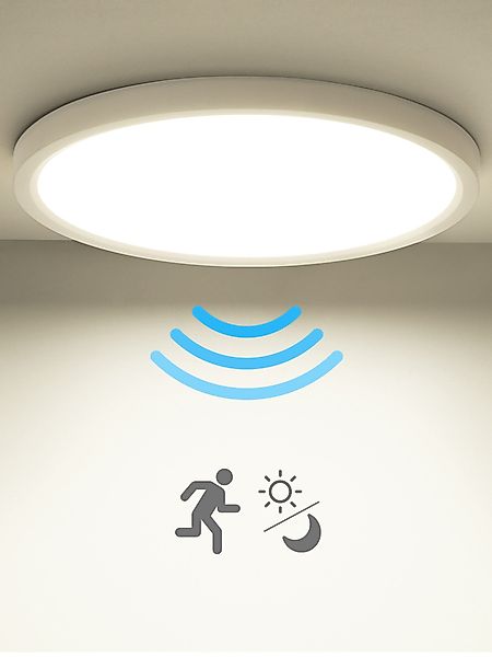 Oraymin LED Deckenleuchte mit Bewegungsmelder Weiß günstig online kaufen