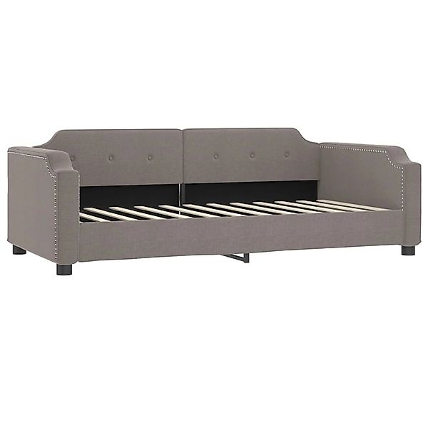 vidaXL Bett, Tagesbett Taupe 100x200 cm Stoff günstig online kaufen
