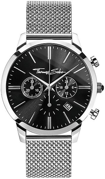 THOMAS SABO Chronograph REBEL SPIRIT CHRONO WA0245-201-203-42 MM, Quarzuhr, günstig online kaufen
