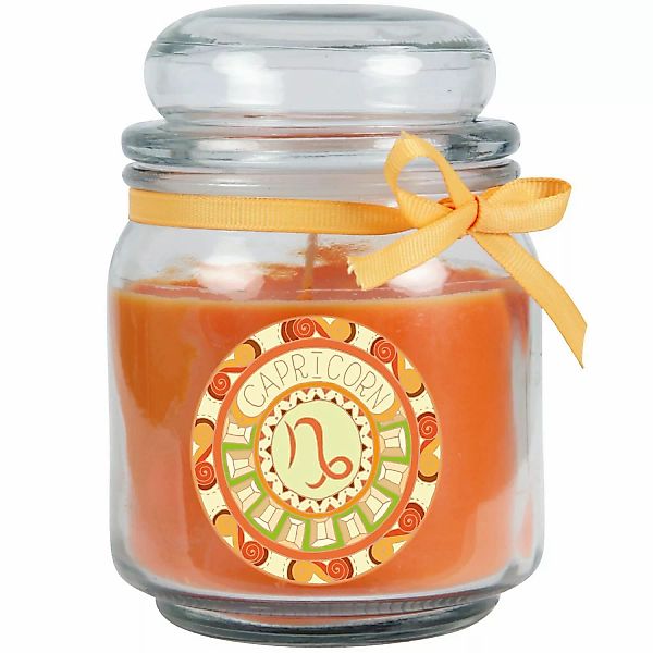 HS Candle Duftkerze & Glas Sternzeichen Honigmelone 70 Stunden Steinbock günstig online kaufen