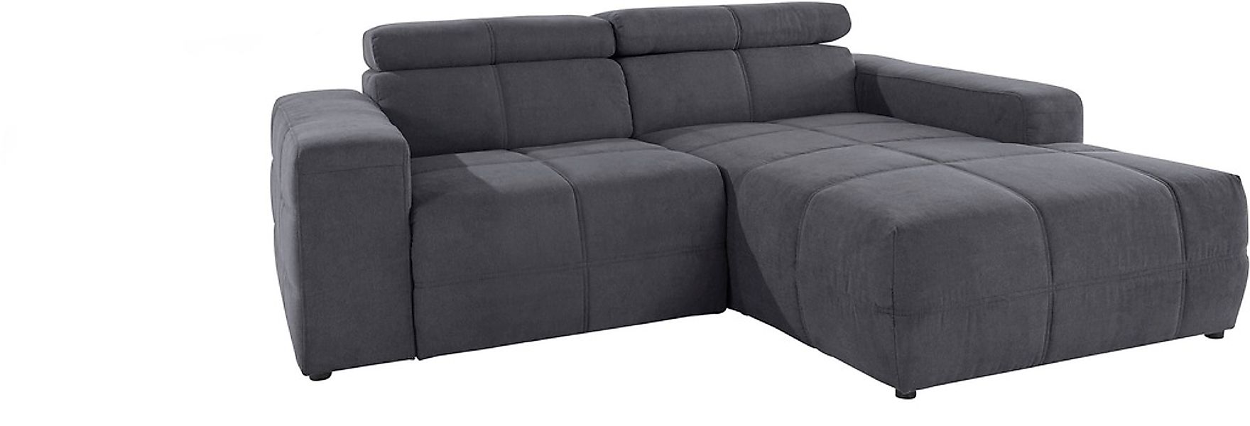 DOMO collection Ecksofa "Brandon, inkl. Kopfteilverstellung, B/T/H: 214/100 günstig online kaufen