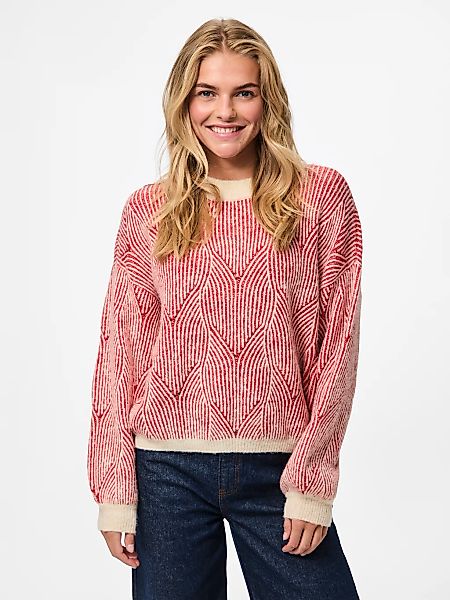 pieces Rundhalspullover "PCJENNA LS O-NECK KNIT NOOS BC" günstig online kaufen