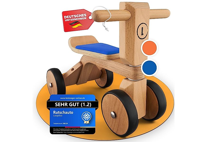 Loopiloo Laufrad Kinder ab 1 Jahr bis 15 kg, Spielzeug aus Holz, Indoor & O günstig online kaufen