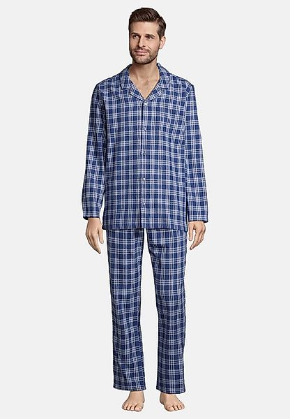 seidensticker Pyjama Flanell (Set, 2 tlg) Schlafanzug - Baumwolle - Atmungs günstig online kaufen