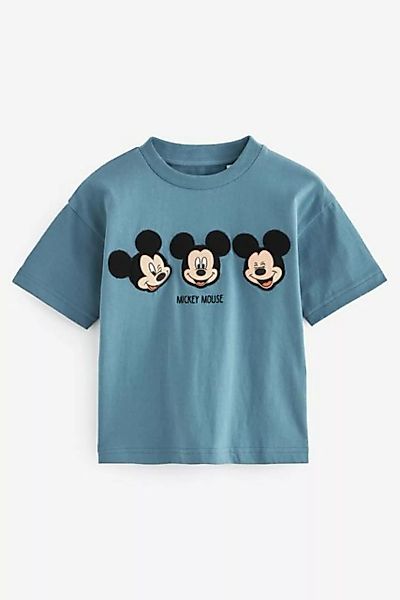 Next T-Shirt Kurzarm-T-Shirt mit wattiertem Mickey (1-tlg) günstig online kaufen
