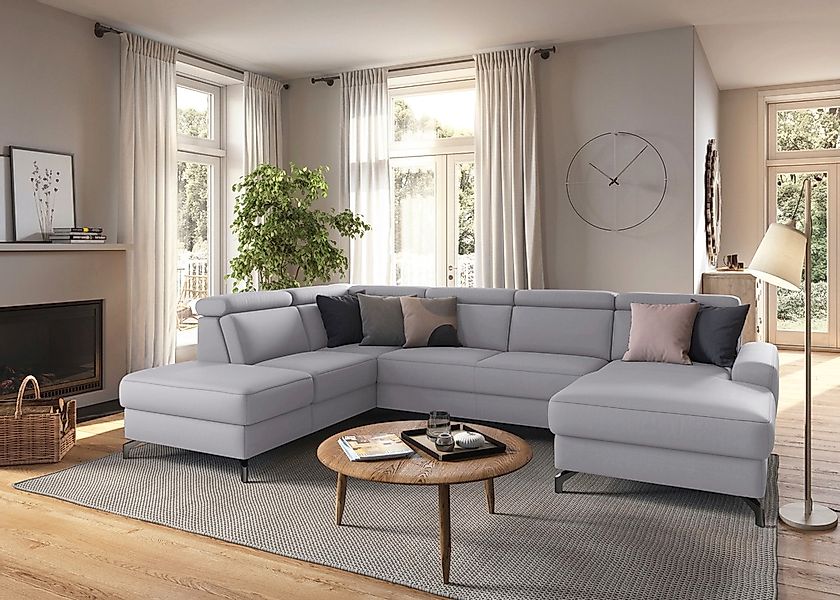 sit&more Wohnlandschaft »Scarlett U-Form«, inklusive Kopfteilverstellung, w günstig online kaufen