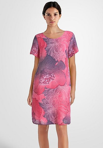 PEKIVESSA Sommerkleid Leinenkleid knielang mit kurzen Ärmeln Leinenstoff mi günstig online kaufen