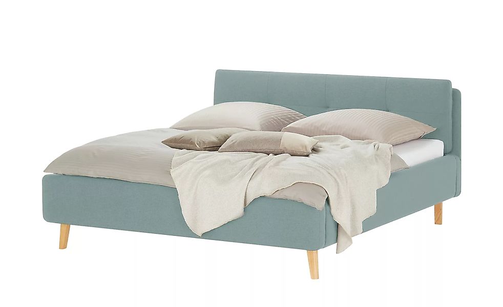 Polsterbettgestell - blau - 197 cm - 103 cm - Betten > Doppelbetten - Möbel günstig online kaufen