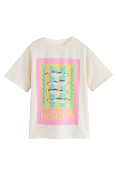 Next Oversize-Shirt Oversized T-Shirt mit Food-Grafik günstig online kaufen