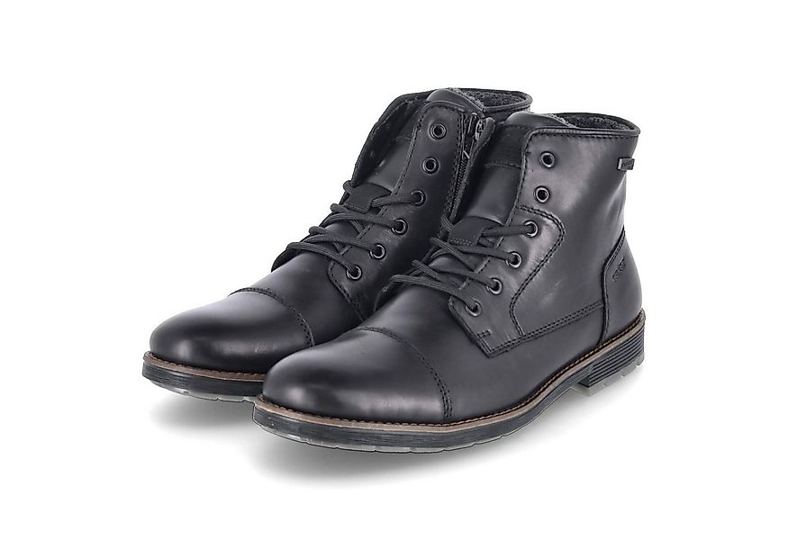 Rieker Rieker F4546-00 Herren Glattleder schwarz Schnürstiefel günstig online kaufen