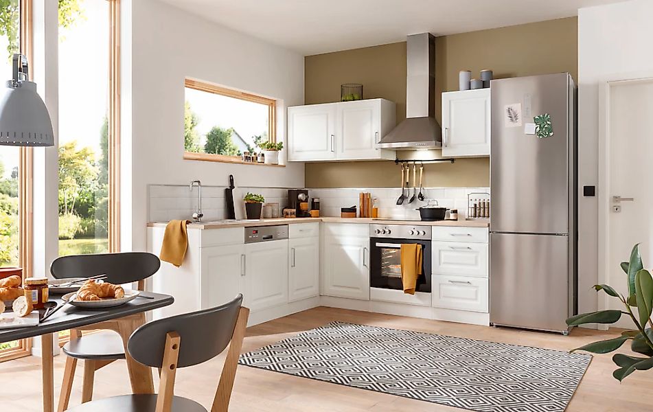 KOCHSTATION Winkelküche "KS-Stockholm – Küche mit hochwertiger und detailre günstig online kaufen