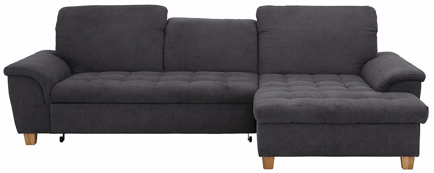 Home affaire Ecksofa »Lyla L-Form«, mit Recamiere, wahlweise mit Rückenfunk günstig online kaufen