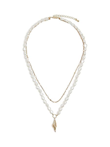 VILA Mehrreihige Anhänger- Halskette Damen Gold günstig online kaufen