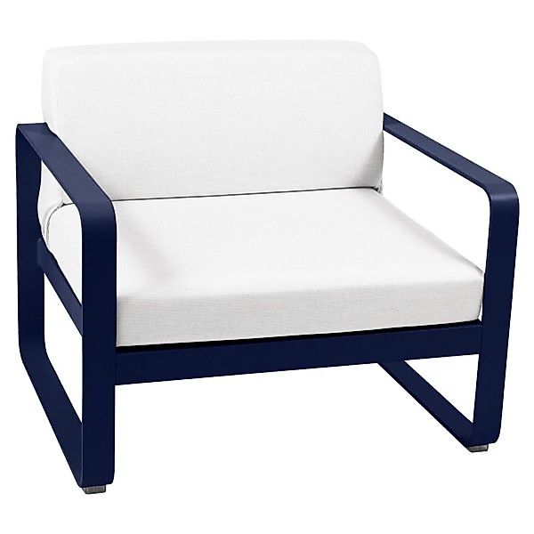 Bellevie Lounge-Sessel Outdoor 92 Abyssblau 81 Grauweiß günstig online kaufen