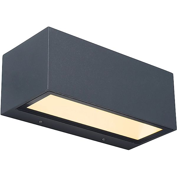 LED-Außenwandlampe Gemini, 22cm, 3.000K, anthrazit günstig online kaufen