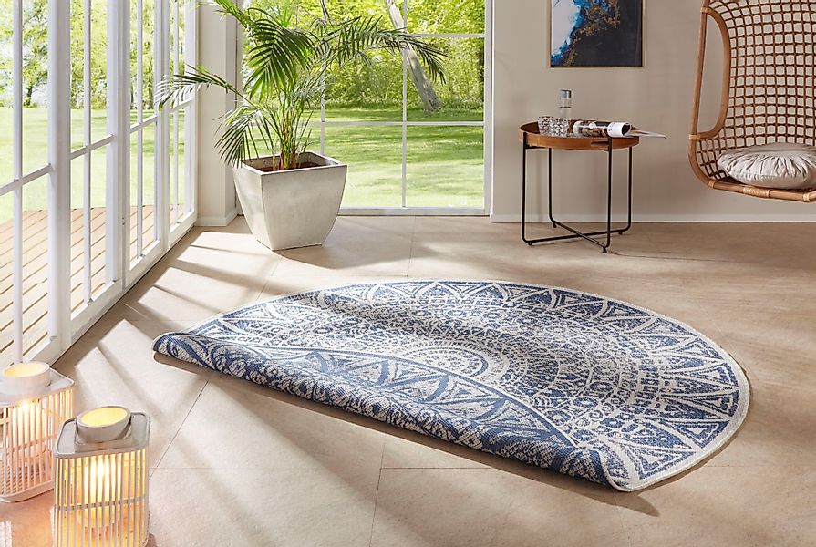 HANSE Home Teppich »Lilja Wendeteppich«, rund, 5 mm Höhe, In-& Outdoor, bei günstig online kaufen