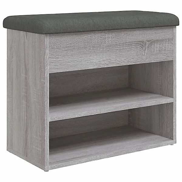 vidaXL Sitzbank Schuhbank Grau Sonoma 62x32x50 günstig online kaufen