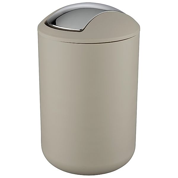 Wenko Schwingdeckeleimer Brasil 6,5 l Taupe günstig online kaufen