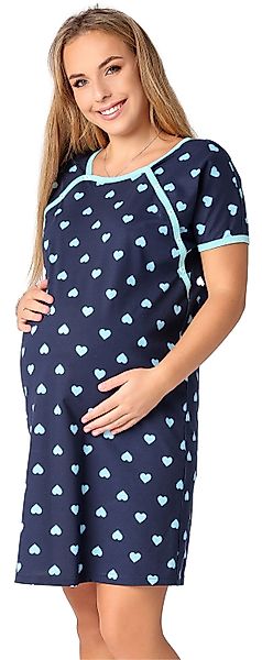 Be Mammy Umstandsnachthemd Damen Nachtkleid Umstandsmode günstig online kaufen