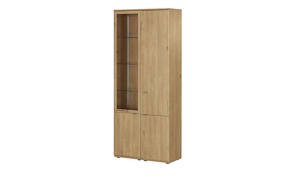 Vitrine  Sellin ¦ holzfarben ¦ Maße (cm): B: 90 H: 215 T: 40.0 Schränke > V günstig online kaufen