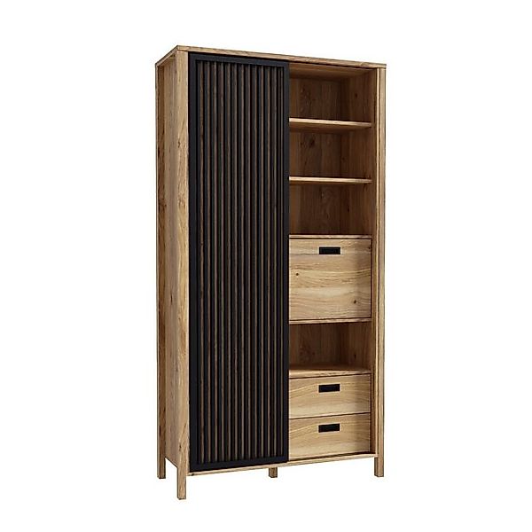 freiraum Mehrzweckschrank JYTANA in Mauvella Eiche - 103,4x200,3x40,2cm (Bx günstig online kaufen