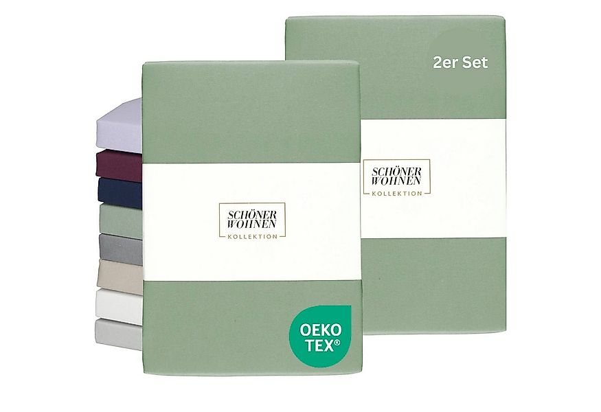 SCHÖNER WOHNEN-Kollektion Spannbettlaken BASIC Spannbettlaken, Mischgewebe, günstig online kaufen
