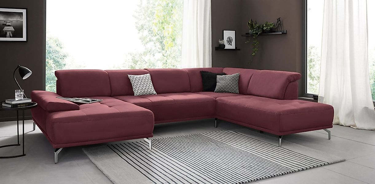 Home affaire Wohnlandschaft "Caluna" Inkl.Sitztiefenverstellung, wahlweise günstig online kaufen