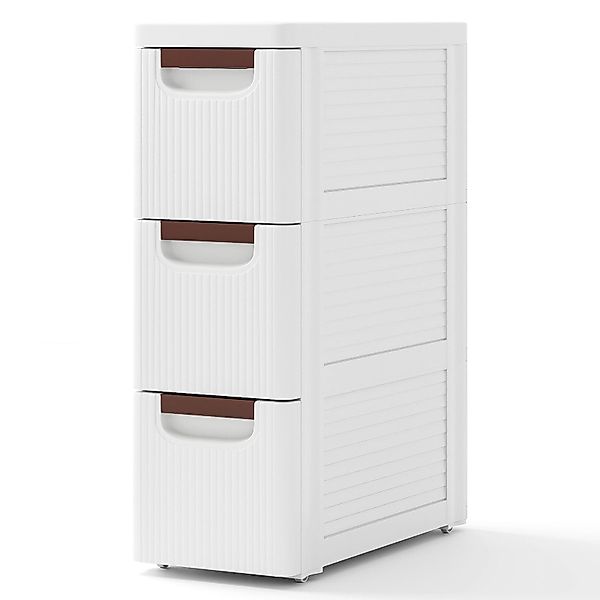 COSTWAY Beistellwagen, Nischenschrank schmal, mit 3 günstig online kaufen