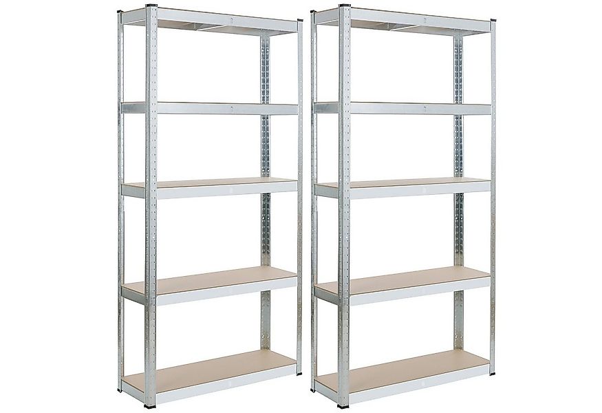 Arebos Schwerlastregal 180x90x30 cm, 5 Böden, 875 kg Traglast, Steckregal, günstig online kaufen