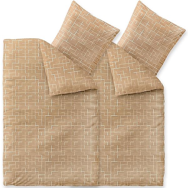 aqua-textil Bettwäsche Trend Bettgarnitur Renforcé Reißverschluss günstig online kaufen