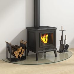 vidaXL Tischplatte Funkenschutzplatte Glas Halbrund 1200x500 günstig online kaufen