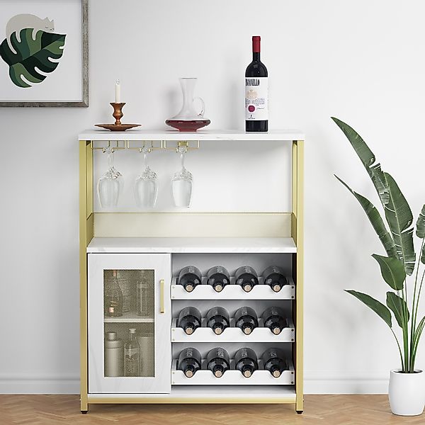 GarveeMore Weinschrank,Barschrank mit Glashalter und Netztür,industrielles günstig online kaufen