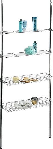 WENKO Badregal Ellera Teleskopregal, 2 Ablagen, 2 Körbe günstig online kaufen