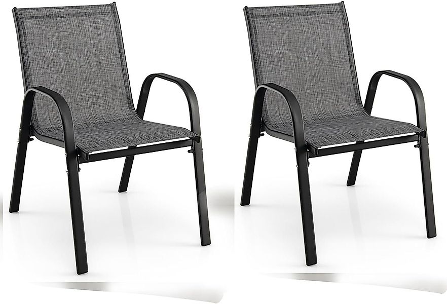 KOMFOTTEU Gartenstuhl Stapelstuhl (Set, 2 St), günstig online kaufen