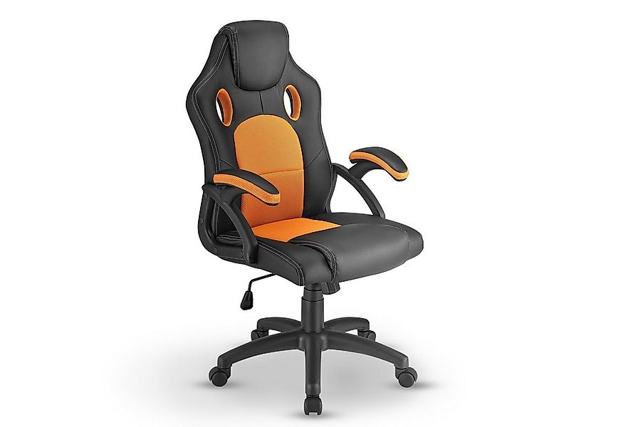 Juskys Gaming-Stuhl Montreal, Ergonomisch geformte Sitzfläche, Rückenlehne günstig online kaufen