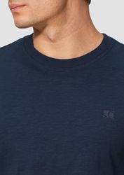 s.Oliver T-Shirt T-Shirt mit Flammgarnstruktur kurzarm, günstig online kaufen