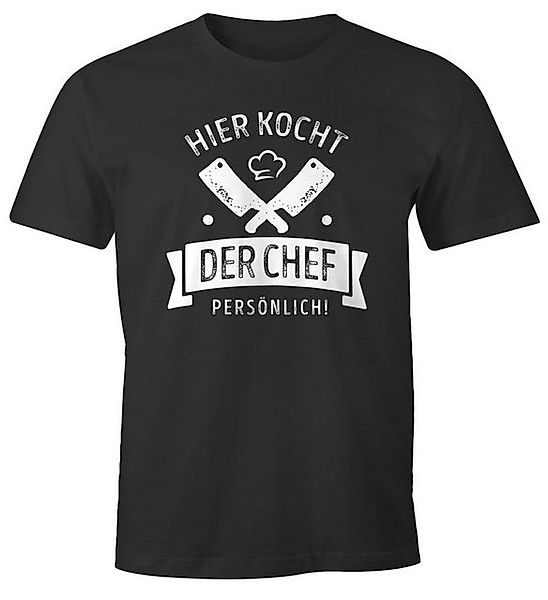 MoonWorks Print-Shirt Herren T-Shirt Koch mit günstig online kaufen
