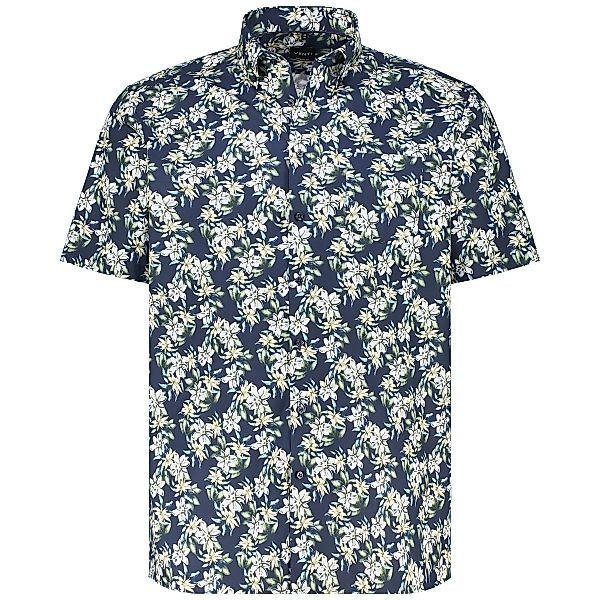 CASA MODA Businesshemd mit floralem Muster Farbe blau Größe: 54 günstig online kaufen