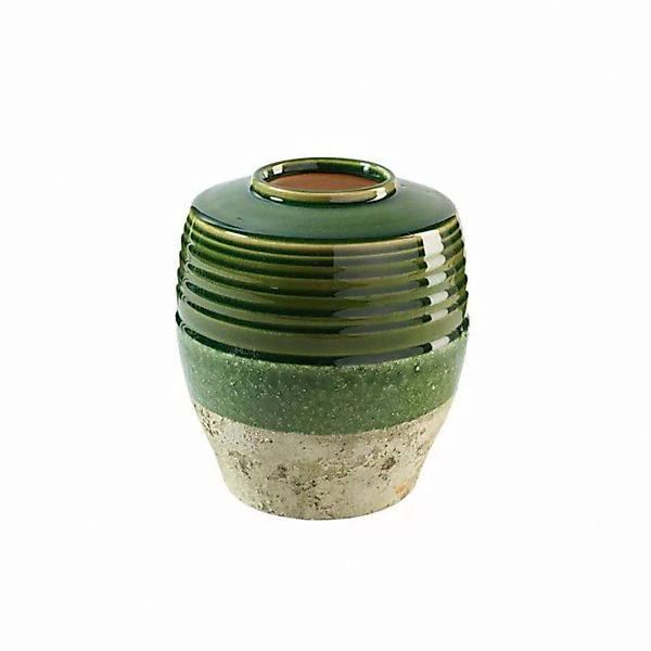Dekovase Aus Keramik Grün/grau günstig online kaufen