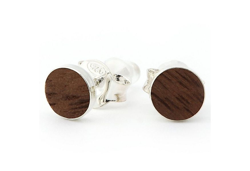 NaturSchatulle Paar Ohrstecker Filigree (Holzohrringe), 925 Silber ⌀5mm Nac günstig online kaufen