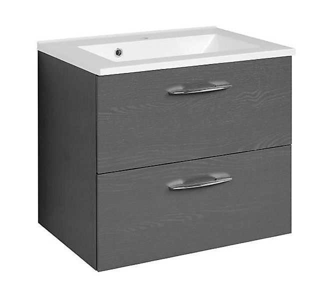 Waschtisch 60 Portofino von Held Möbel Graphitgrau günstig online kaufen