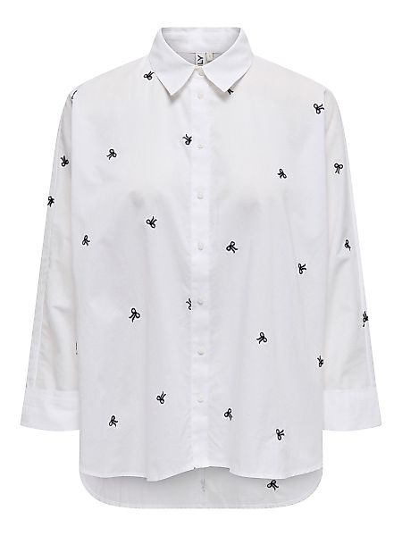 ONLY Blusenshirt Hemdkragen Box Fit Manschetten günstig online kaufen