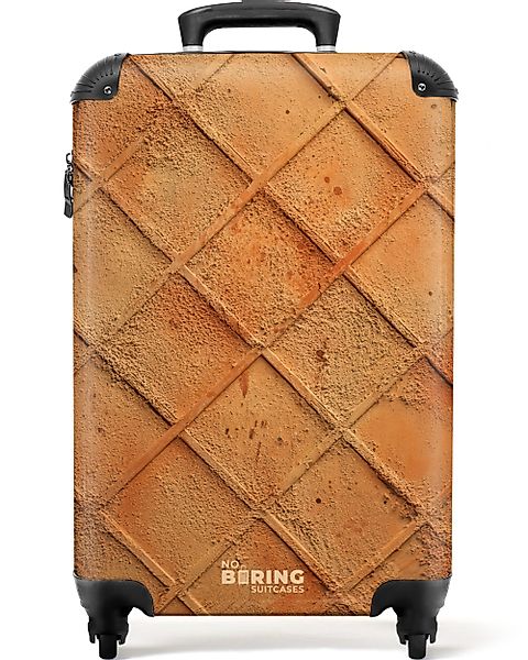 NoBoringSuitcases.com© Hartschalen-Trolley Gebranntes Ziegelmuster in Rostf günstig online kaufen