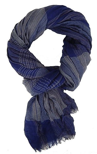 Ella Jonte Modeschal, weicher Herrenschal wärmend Herbst Winter blau grau C günstig online kaufen