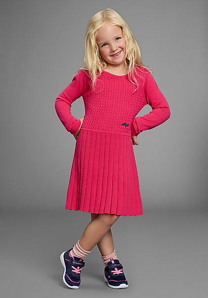 KangaROOS Strickkleid Strickkleid mit Faltenrock Niedliches günstig online kaufen